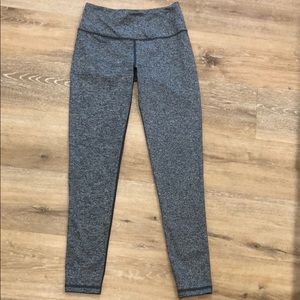 Grey athletic leggings